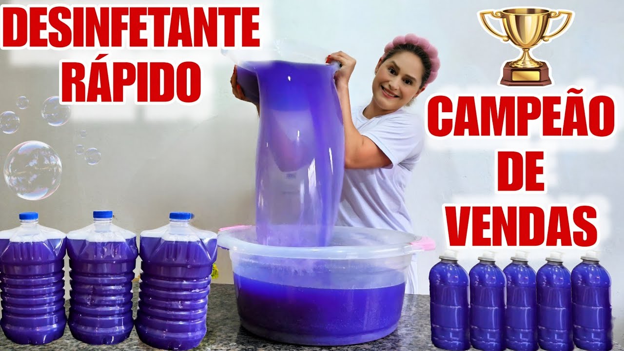 DESINFETANTE RÁPIDO PERFUMADO E COM PODER DE DAR BRILHO NO PISO- CAMPEÃO DE VENDAS