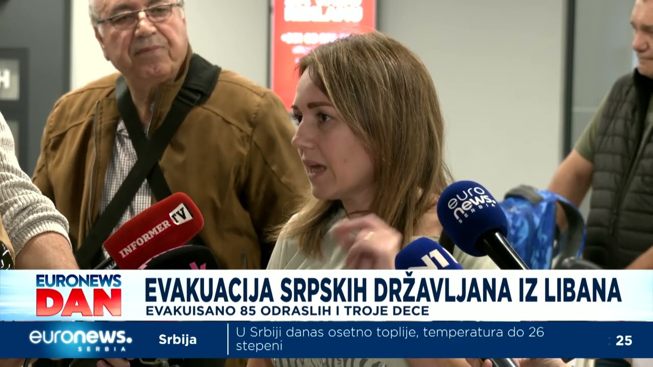 Državljani Srbije evakuisani iz Libana sleteli u Beograd