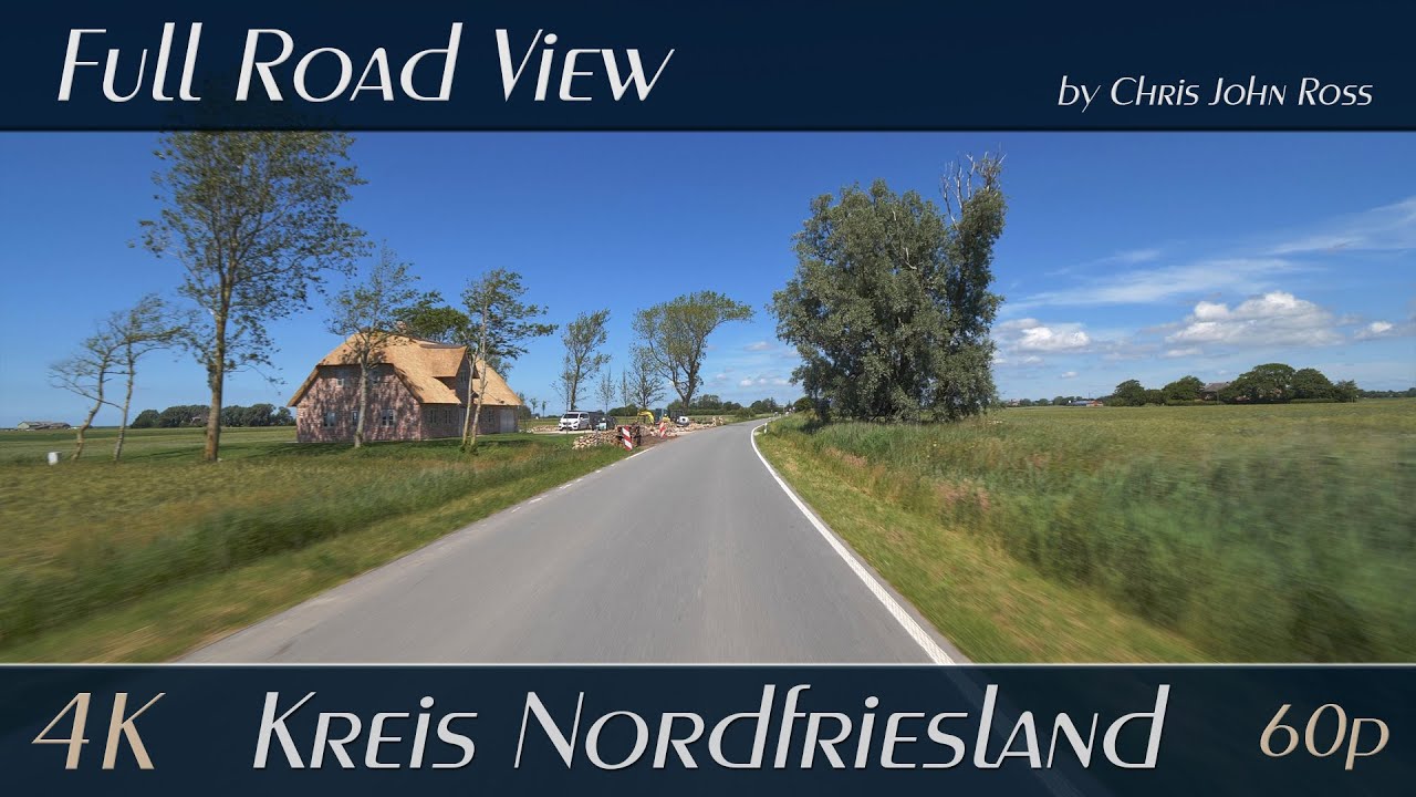 Klanxbüll - Rodenäs, Kreis Nordfriesland, Germany: Osterklanxbüll, Neudorf - 4K (2160p/60p) Ultra HD