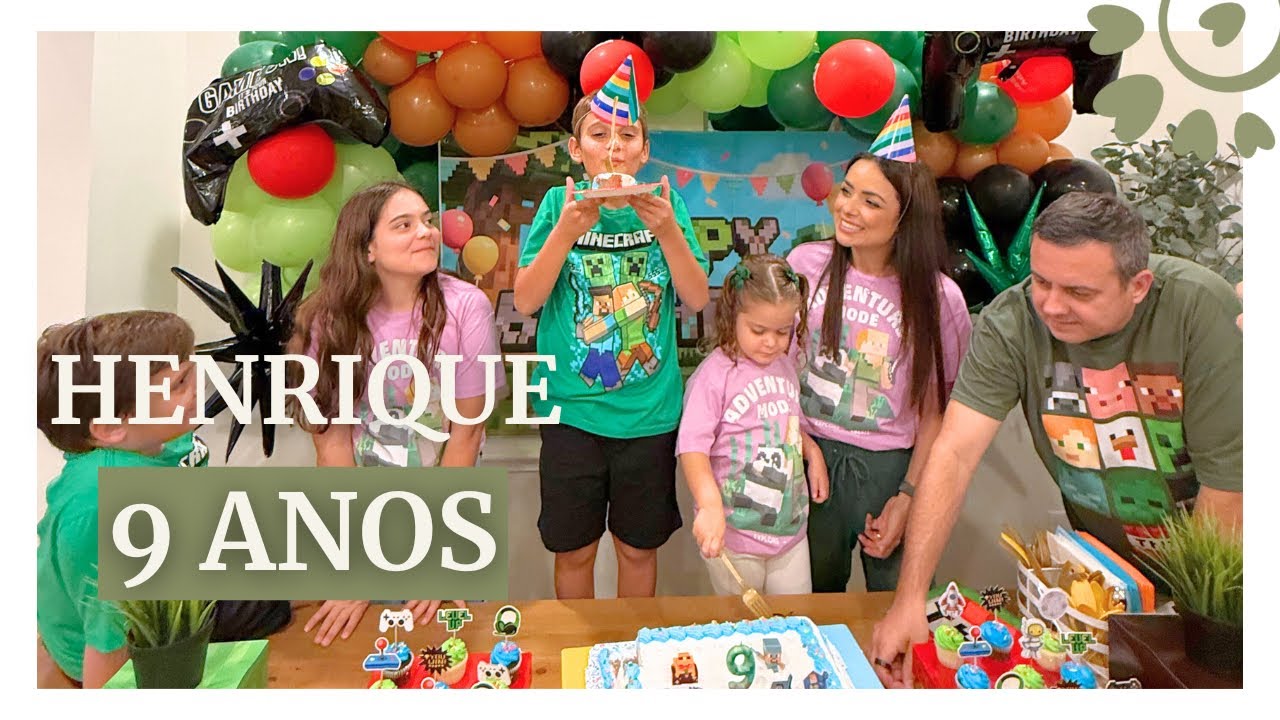 HENRIQUE CALINA FEZ 9 ANOS 😭 - FL&Aacute;VIA CALINA 