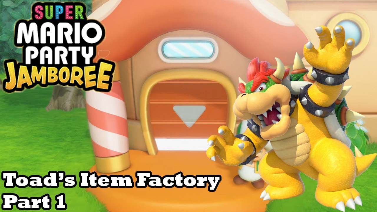 Слим играет в Super Mario Party Jamboree - Фабрика предметов Тоада - Часть 1/2