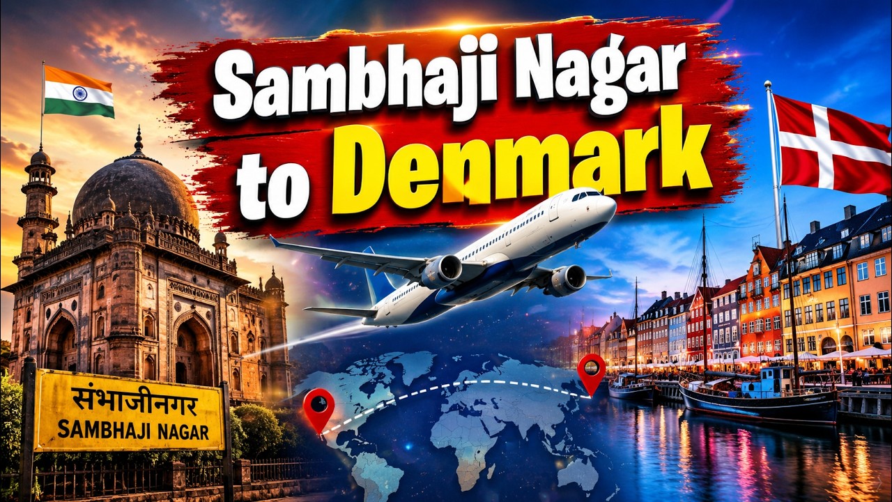 Sambhaji Nagar to Denmark 🇮🇳✈️🇩🇰 | Denmark Travel Vlog | Aurangabad to Europe Journey