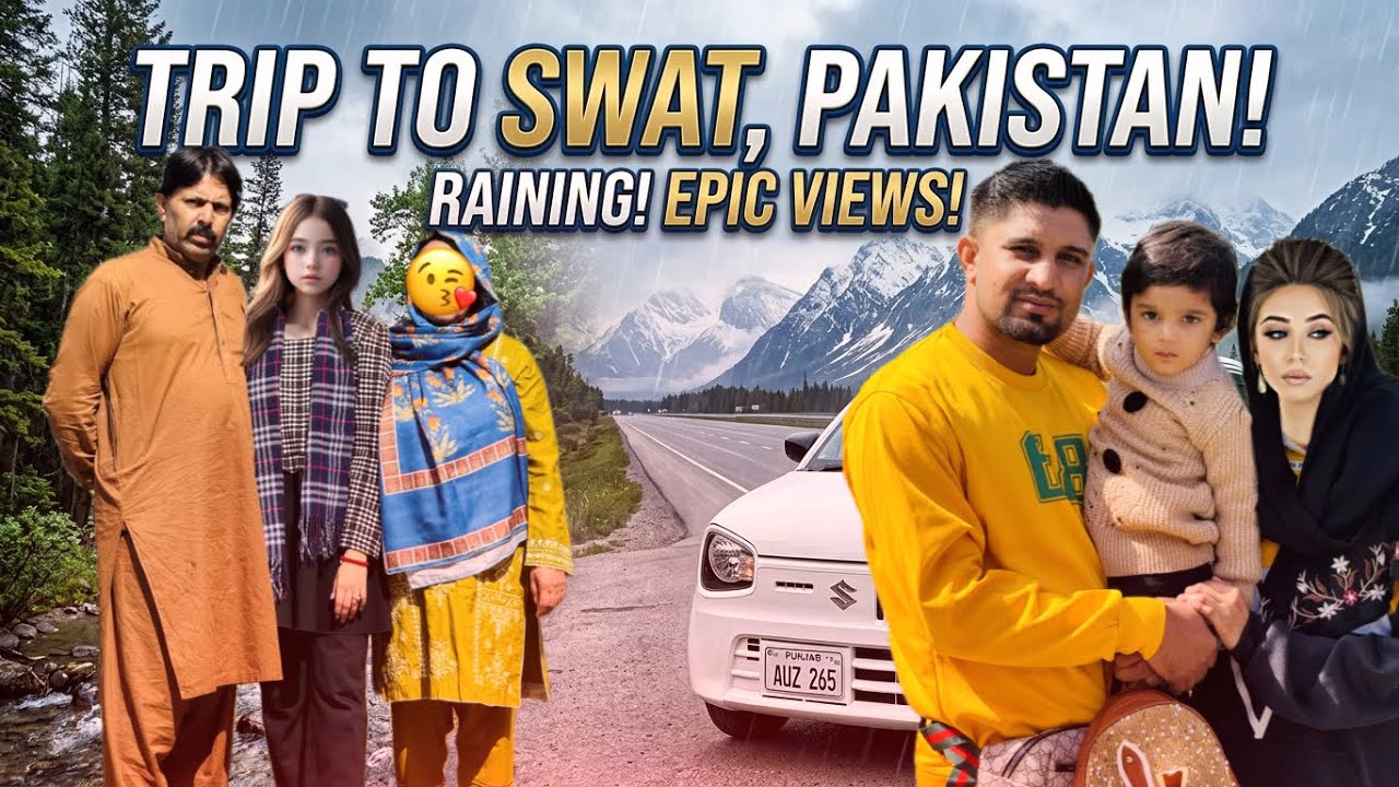 Family Trip To Malam-Jabba Swaat 😍 Beauty Of Malam-Jabba in Rainy Weather⛈️