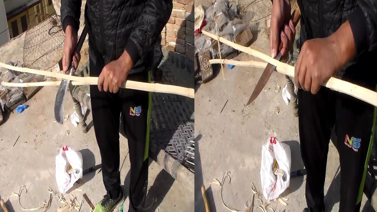 how to make bamboo sticks for kite || kite stick kaatne ka Aasan tarika || kite sticks cutting