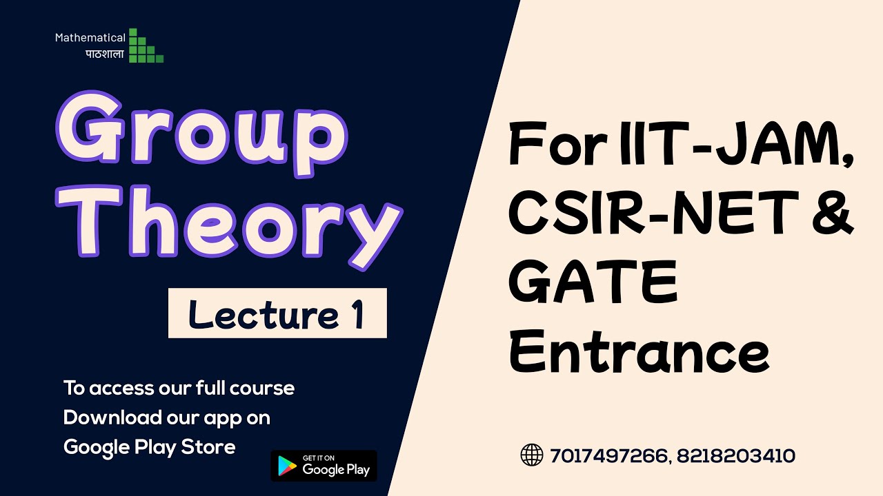 GROUP THEORY LECTURE 1 | LIVE COURSE | RELATIONS | CSIR NET | GATE  | IIT-JAM