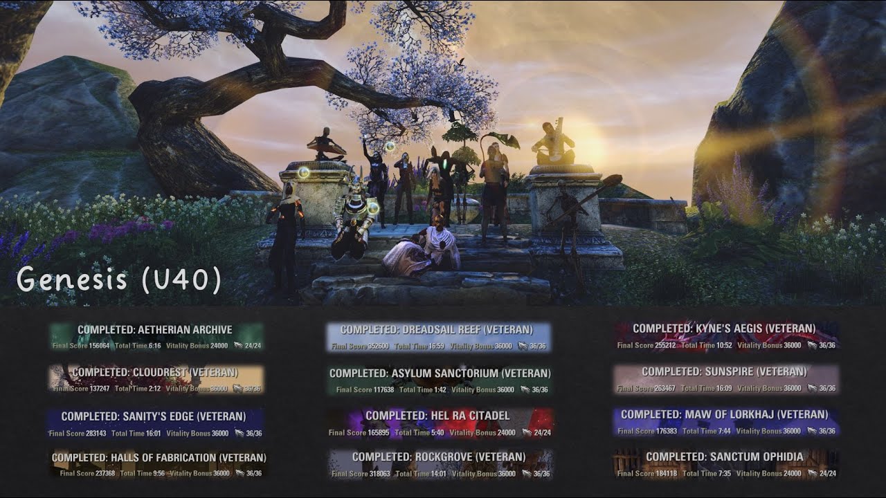 ESO | Genesis in U40 | Leaderboard Sweep and Bloopers