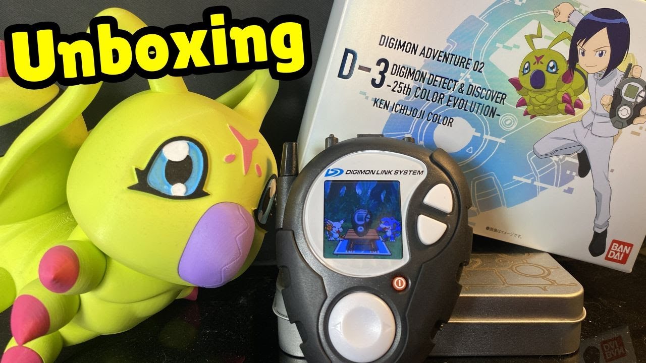 Распаковка Digimon D-3 25th COLOR EVOLUTION Ken Ichijouji Digivice!
