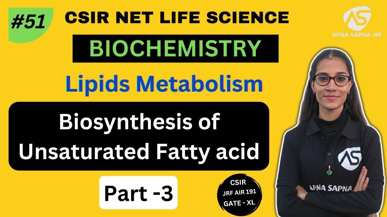 Unsaturated Fatty acid Biosynthesis | Lipid Metabolism | Biochemistry | NET LIFESCIENCE