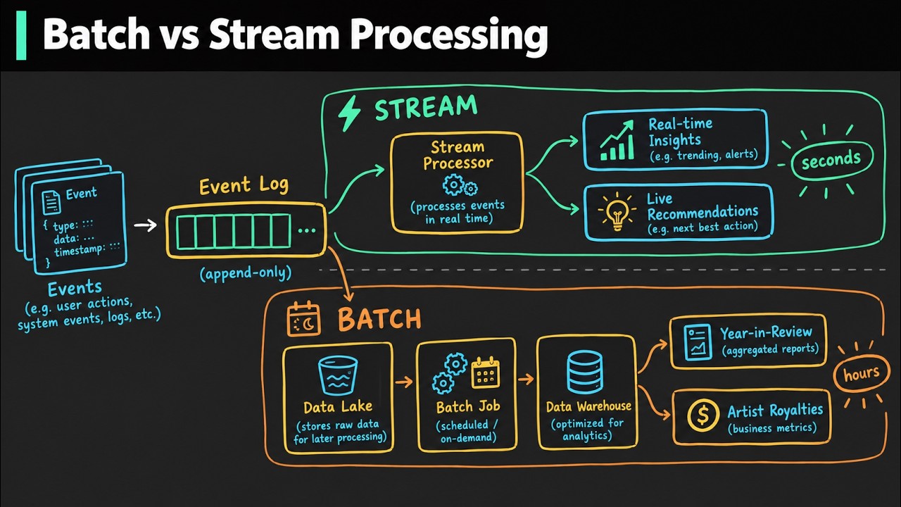 Batch vs Stream Processing: Full Course for System Design