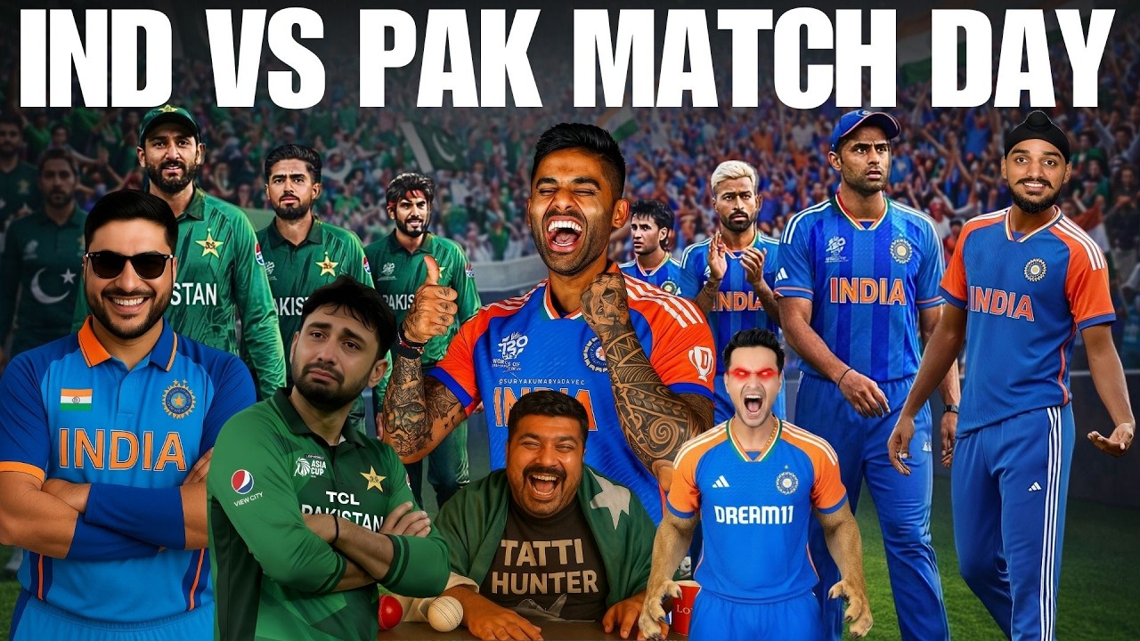 India vs Pakistan Match Day – 9–0 Record Loading | Full Support from Afghanistan