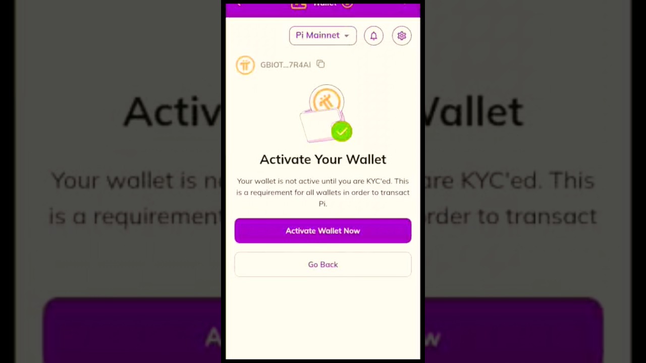 pi Network Activate Your Wallet Problem New update #pinetwork #trending #kyc #foryou #2025