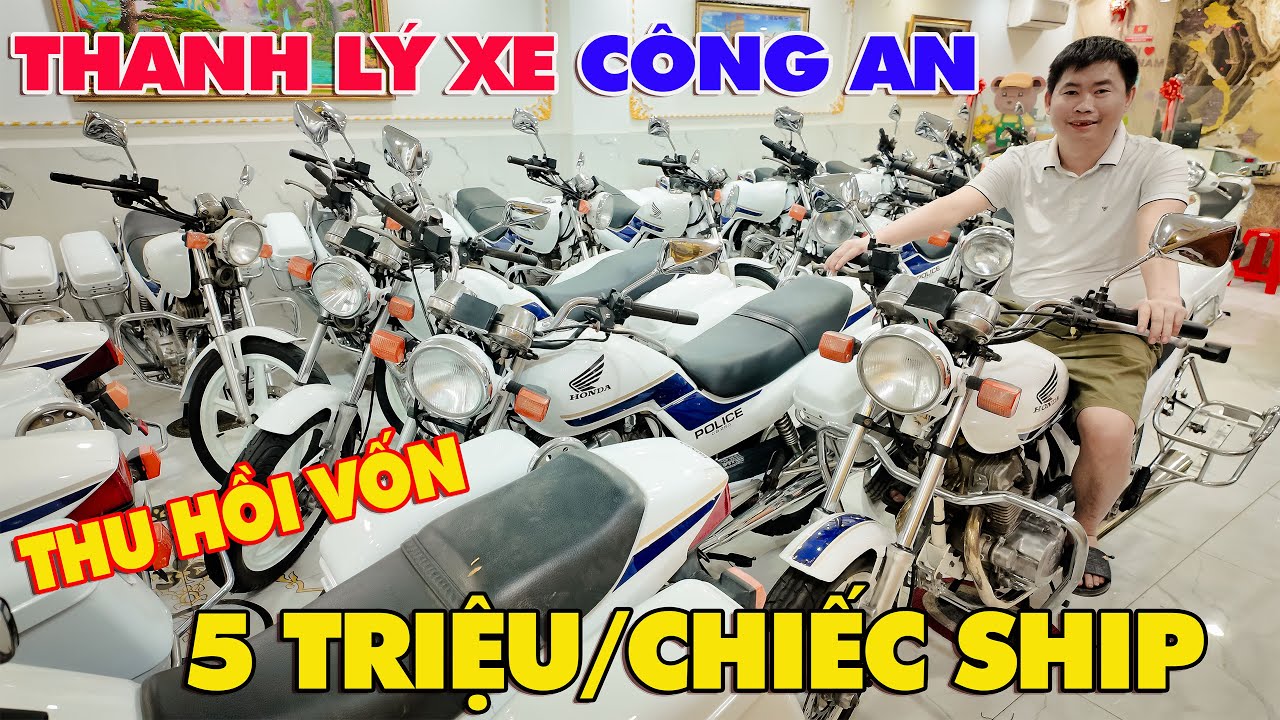 THANH LÝ XE CÔNG AN CB250R Z800 GZ150 CB650R SHADOW 750 CBX750 R3 223S LA250 R15V3 GSX SỐC 5 TRIỆU