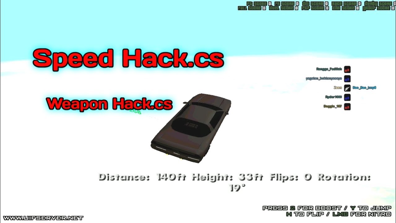 [CLEO] Speedhack + weapon hack || Cheat GTA samp || free download via MediaFire