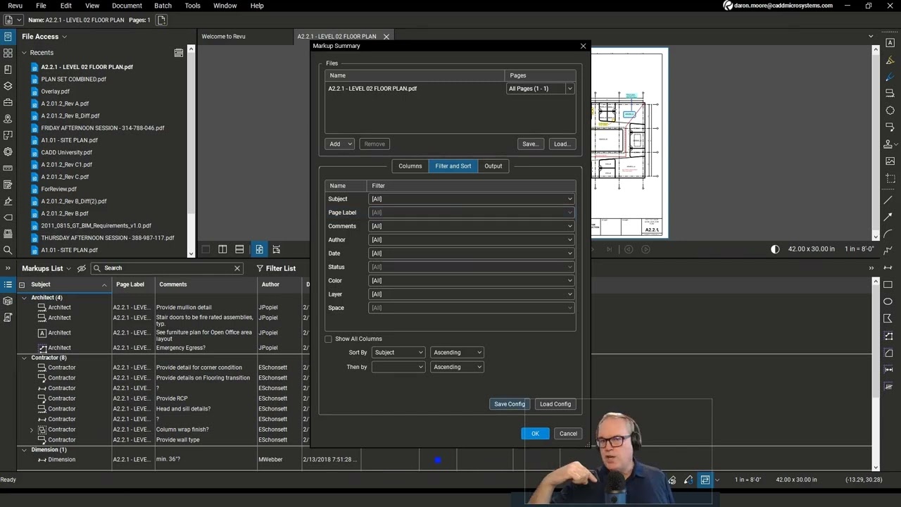 Bluebeam It:  Get a Summary of PDF Markups with Hyperlinks