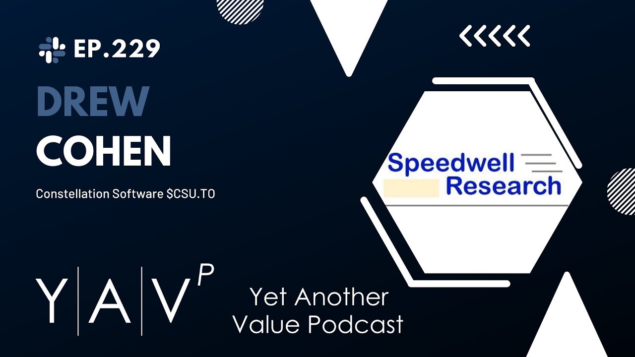Speedwell Research's Drew Cohen shares thesis on FinTwit favorite, Constellation Software $CSU.TO