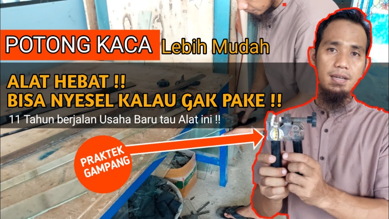 TERBARU!! POTONG KACA LEBIH CEPAT & MUDAH dengan ALAT INI !!