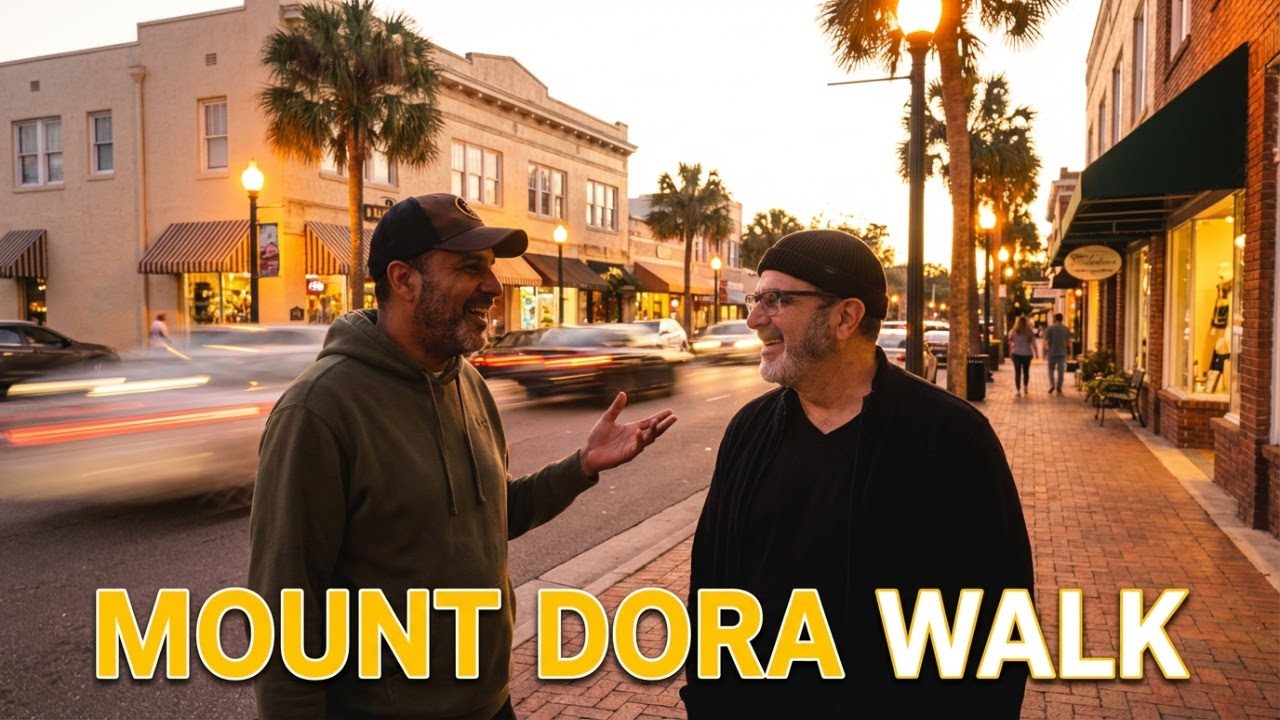 Mount Dora Florida Walk and Talk | 2.5 Mile Downtown Vlog With Friends and Real Talk