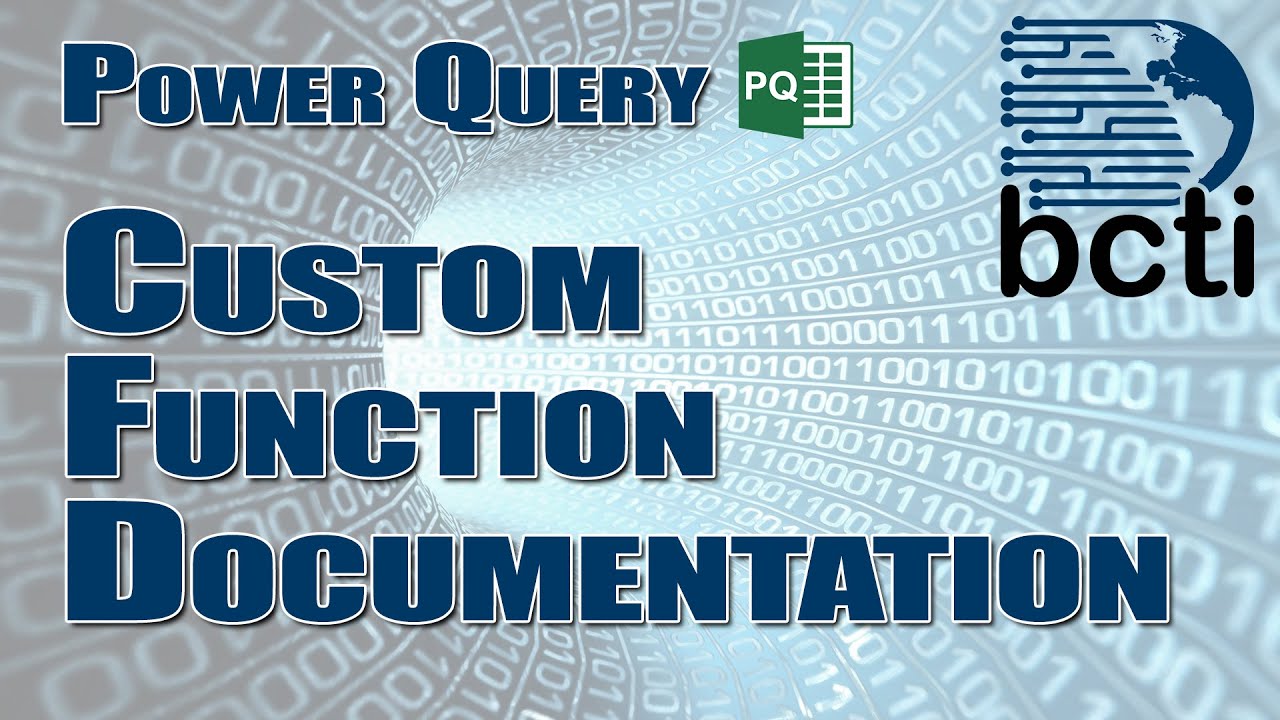 Power Query — создание документации по пользовательским функциям