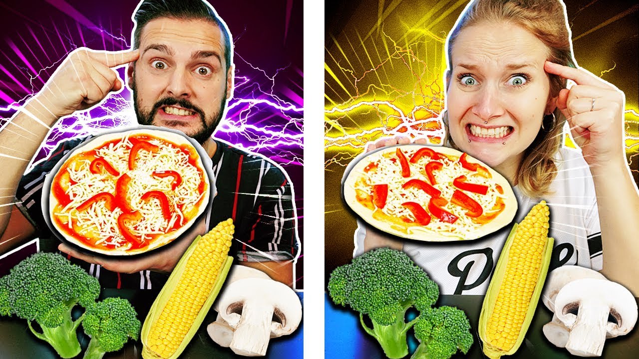 TWIN TELEPATHY PIZZA CHALLENGE - Nina & Kaan erraten Zutaten des anderen - Sind sie Pizza Zwillinge?