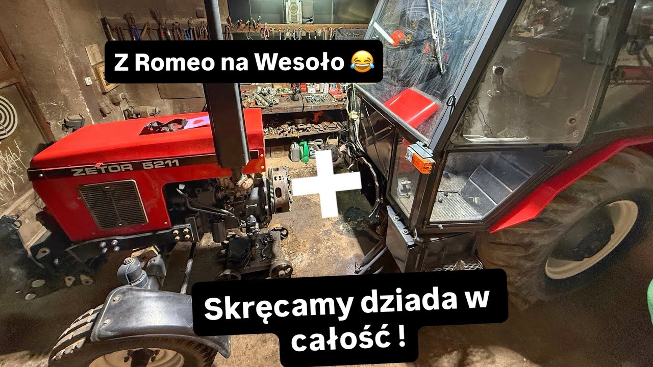 Skręcamy Zetora🛠️ Czy sprzęgło będzie działać ? Romeo w szoku ?! 🚜🔥