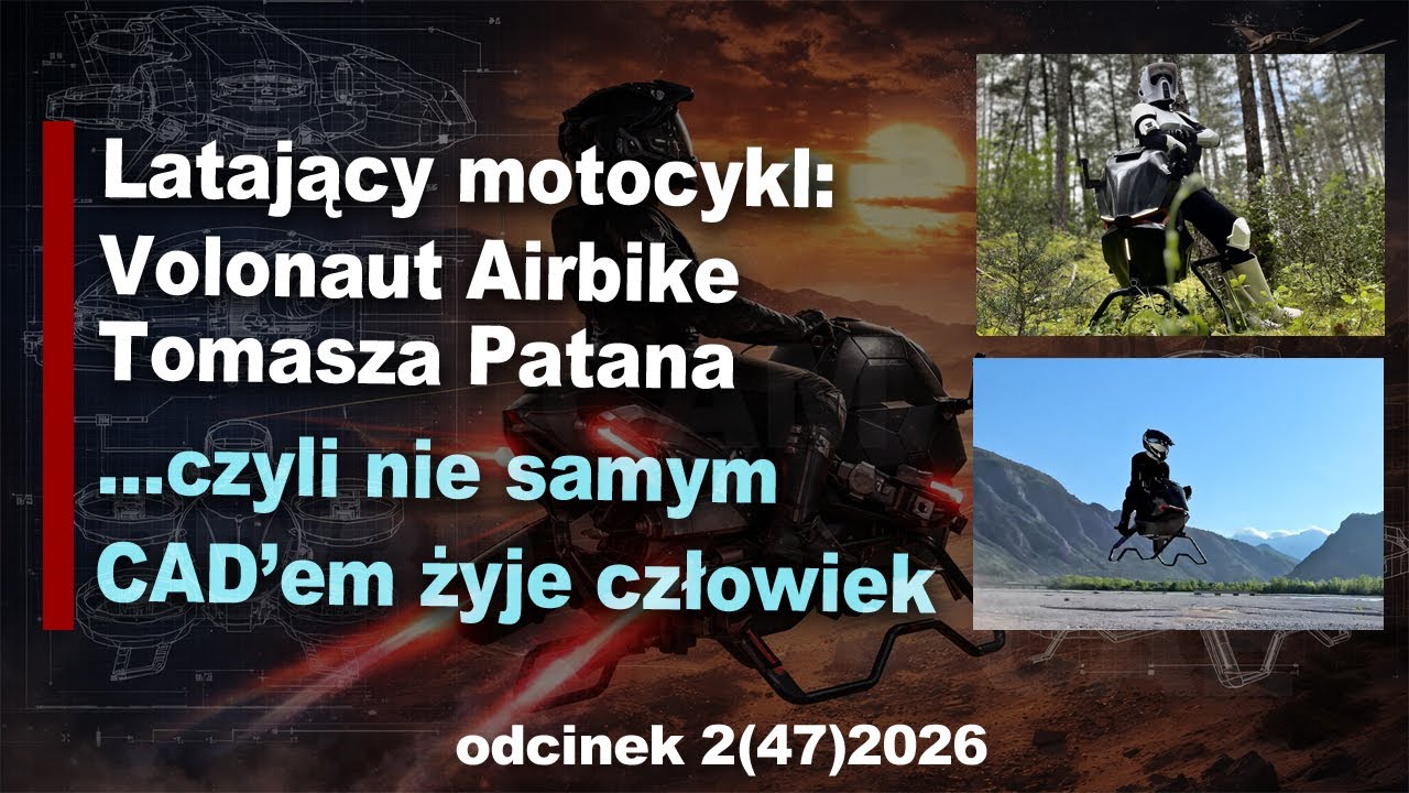 Ten pojazd naprawdę lata. Odrzutowy Volonaut Airbike Tomasza Patana