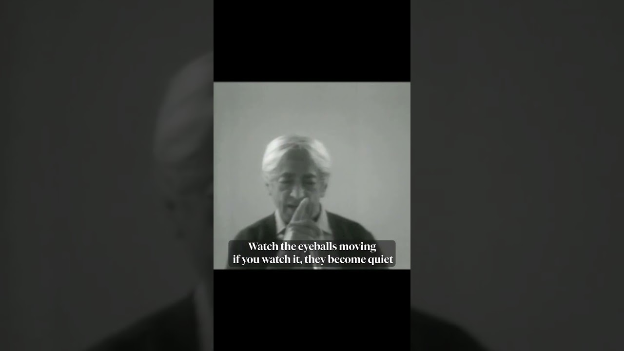 Sit quietly, see what happens |#Krishnamurti From the third school discussion at Brockwood Park,1977