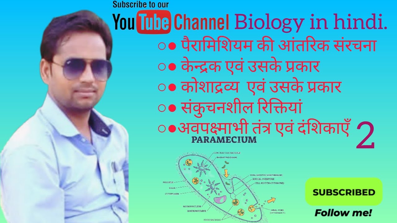Paramecium Intarnal Structure| पैरामिशियम की आंतरिक संरचना |@Biologyinhindi