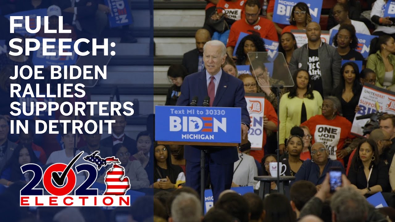 Full speech: Joe Biden Detroit Rally