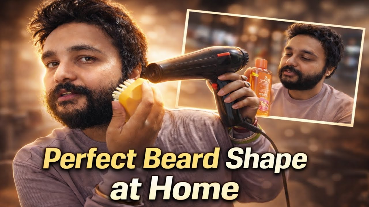 Perfect Beard Shape at Home 🔥 Step by Step Guide (Hair Fixer Trick)
