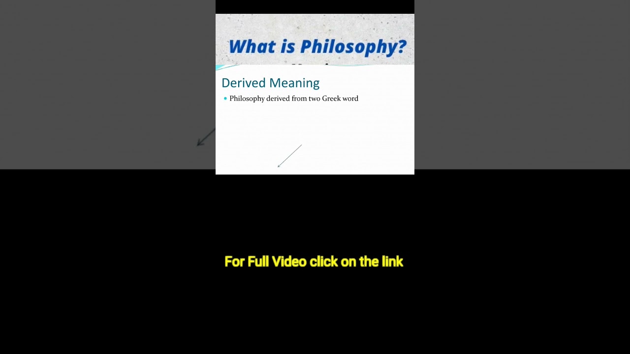 Philosophy- Meaning, Nature, Branches