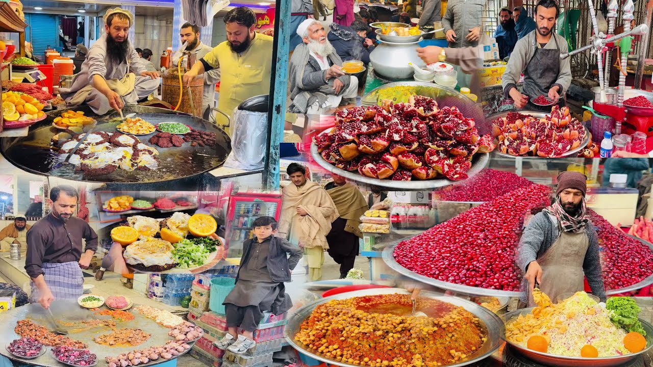 Rainy day street food in Jalalabad Afghanistan | Chapli kabab | Shola | Liver fry | Channa lobya