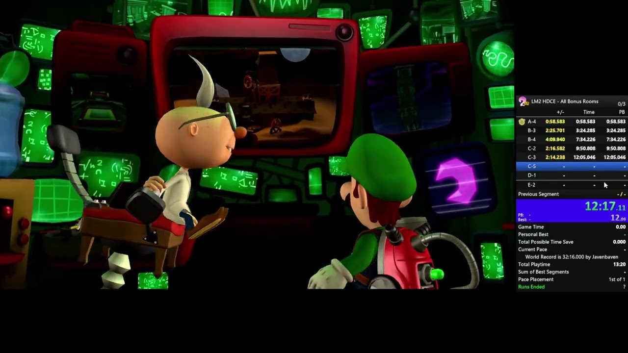 Luigi's Mansion 2HD Speedrun All Bonus rooms : WR (31:29)