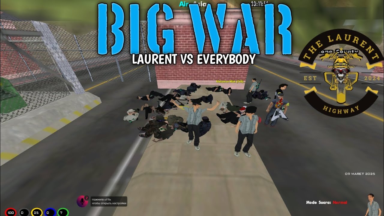 LAURENT X BATAGOR VS KEPOLISIAN SATU KOTA !!! GTA SAMP AIRASIA ROLEPLAY