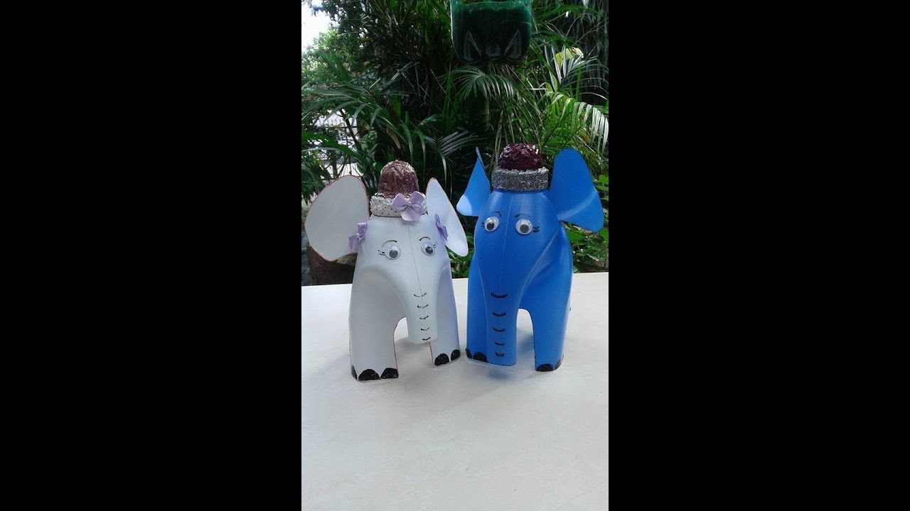 Elefante de garrafa PET