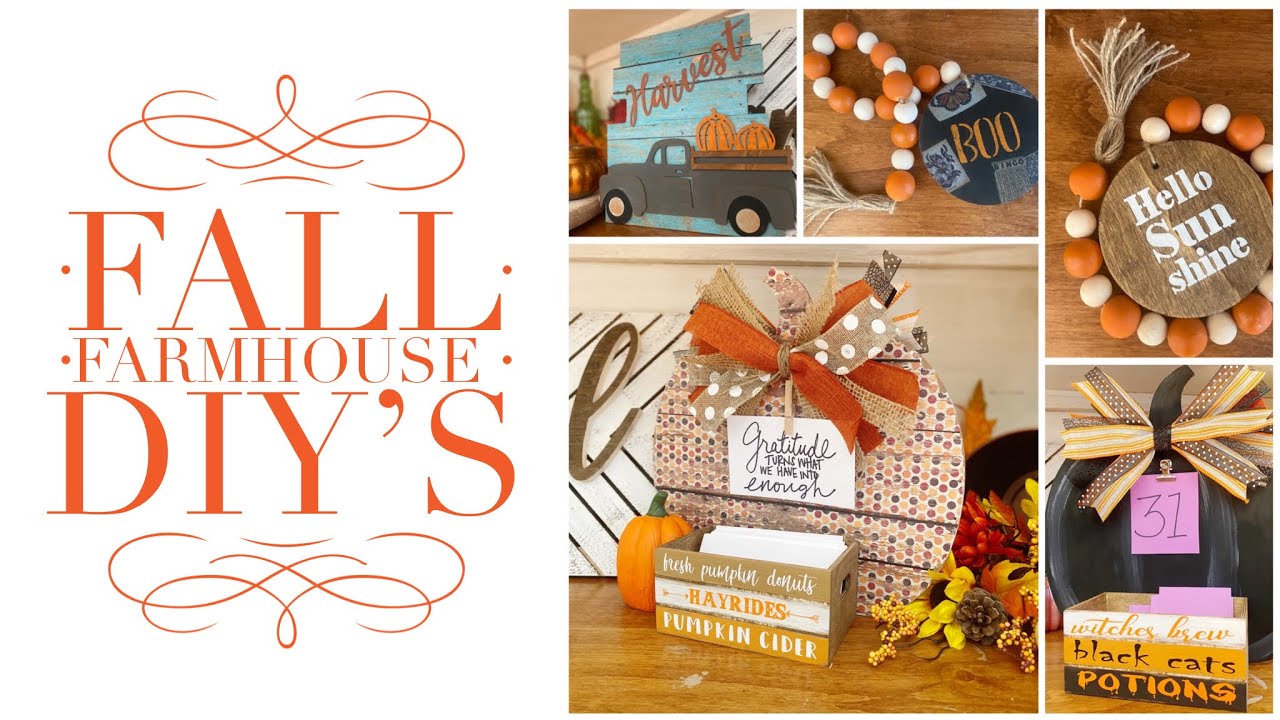 FALL FARMHOUSE DIYS | FALL FARMHOUSE DIYS USING DOLLAR TREE ITEMS | FALL FARMHOUSE DECOR