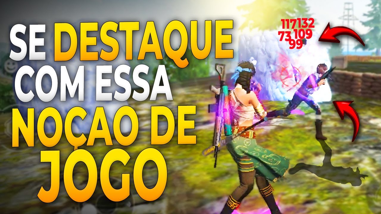 aprenda COMO TER NOÇÃO de JOGO no FREE FIRE MOBILE - FREE FIRE DICAS