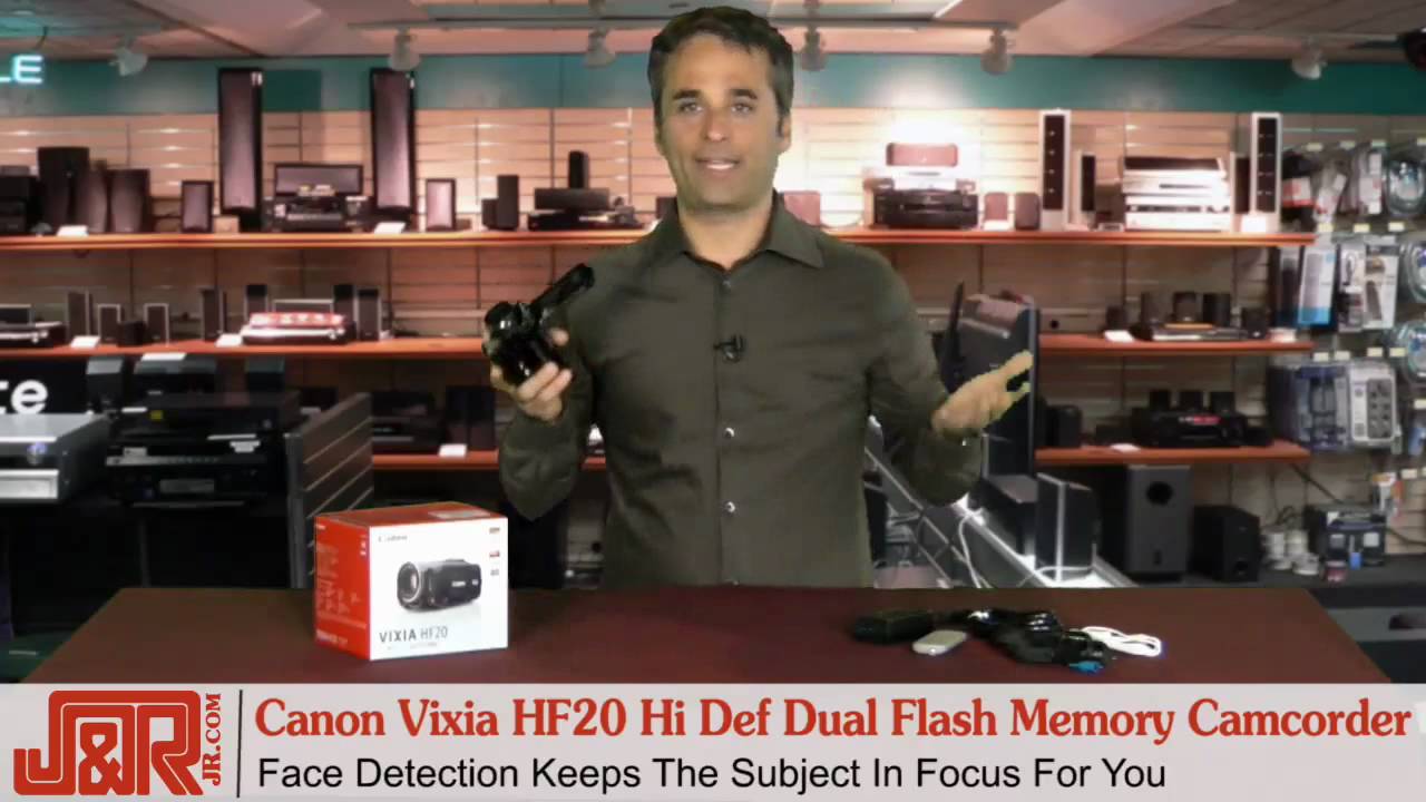 Canon Vixia HF20 Hi Def Dual Flash Memory Camcorder