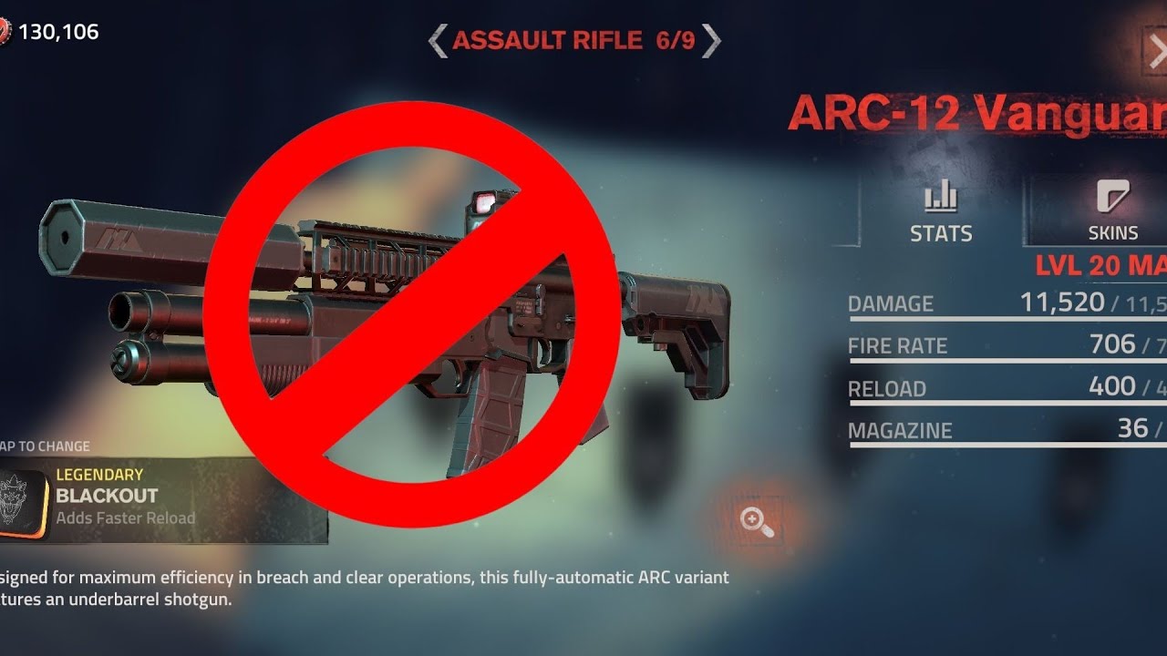 ARC-12 Vanguard Event Without Legendary Skin - Into The Dead 2