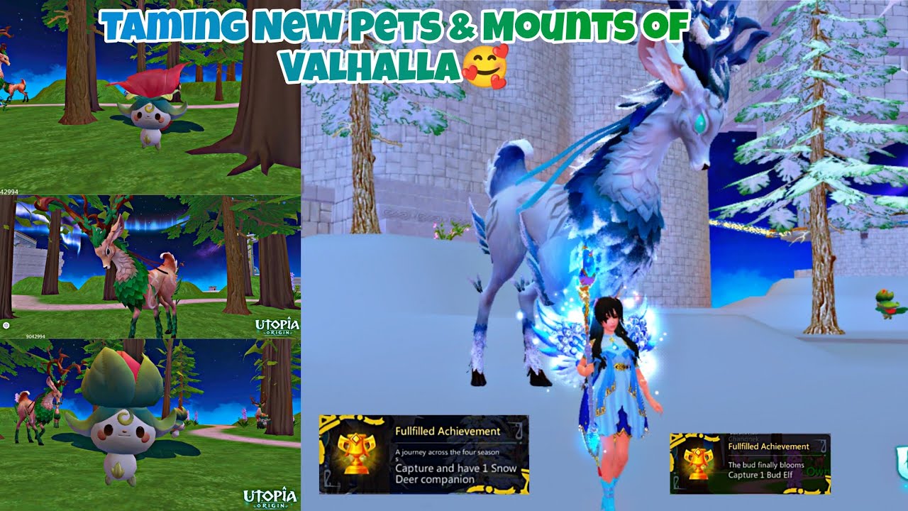 Taming All New Pets & Mounts of Valhalla 🥰 |  Utopia Origin | PVE702 #utopia #pve702