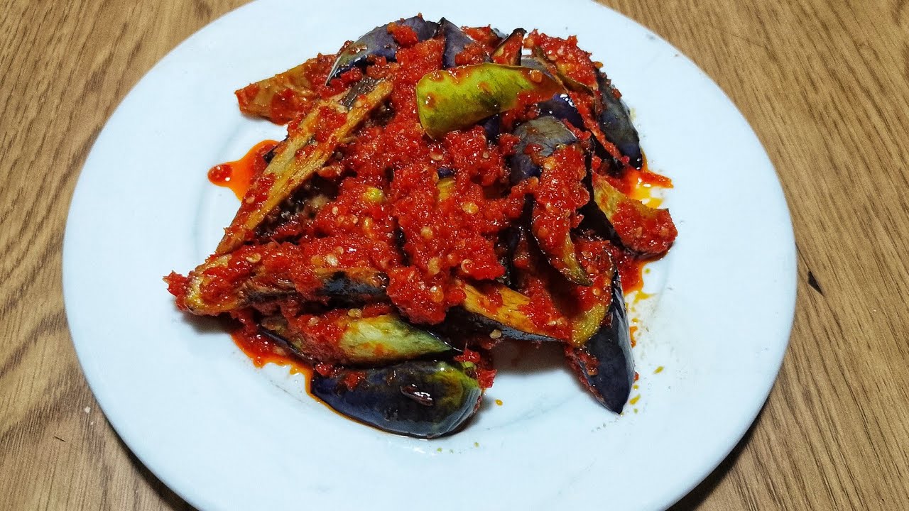 RESEP  SAMBALADO TERONG UNGU DAN TONGKOL KERANJANG BIKIN BOROS NASI