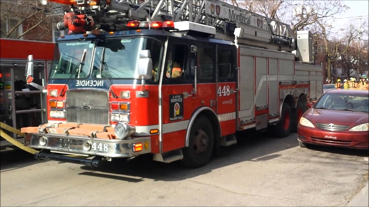 Incendie 10-13 - 28e Avenue - Montreal Fire Department - Service Sécurité Incendie de Montréal