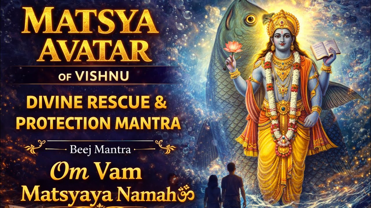 Matsya Avatar of Vishnu | Divine Rescue & Protection Mantra Explained