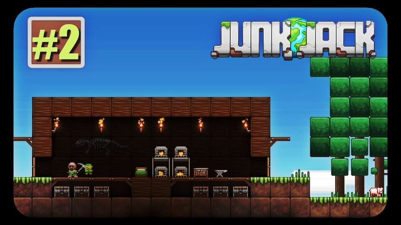 JUNK JACK | 🐮#2 de Exploración por TERRA👾