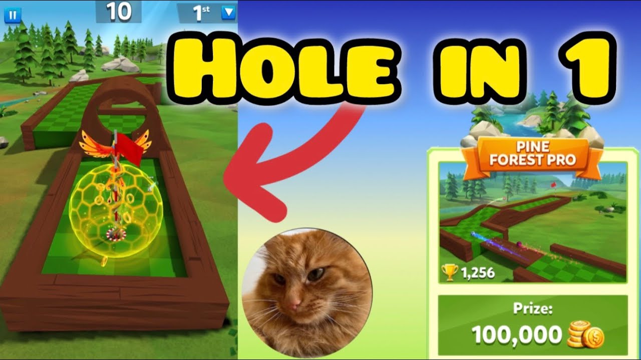 Впервые забил мяч в лунку с первого раза... | Гольф-битва