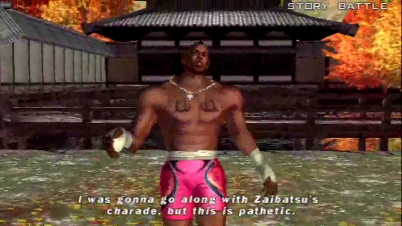 Tekken: Dark Resurrection (PSP) Story Battle as Bruce