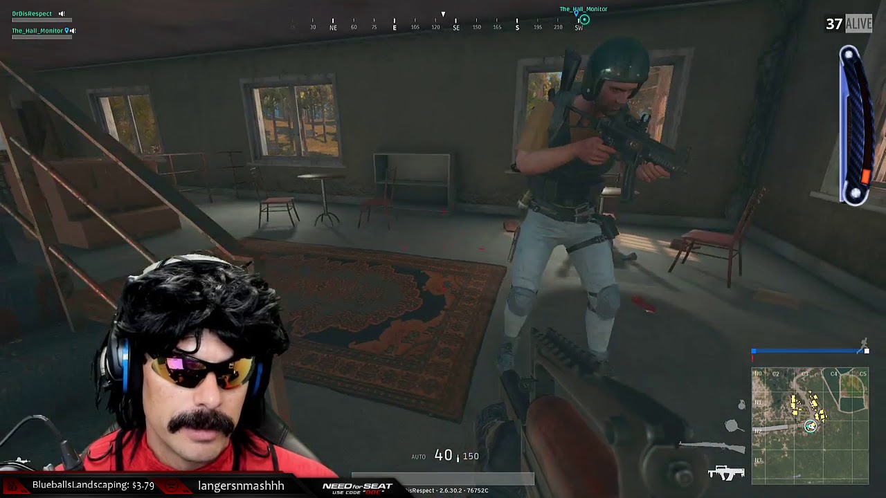 Dr DisRespect Playing Random Duo Game - Playerunknown's Battlegrounds