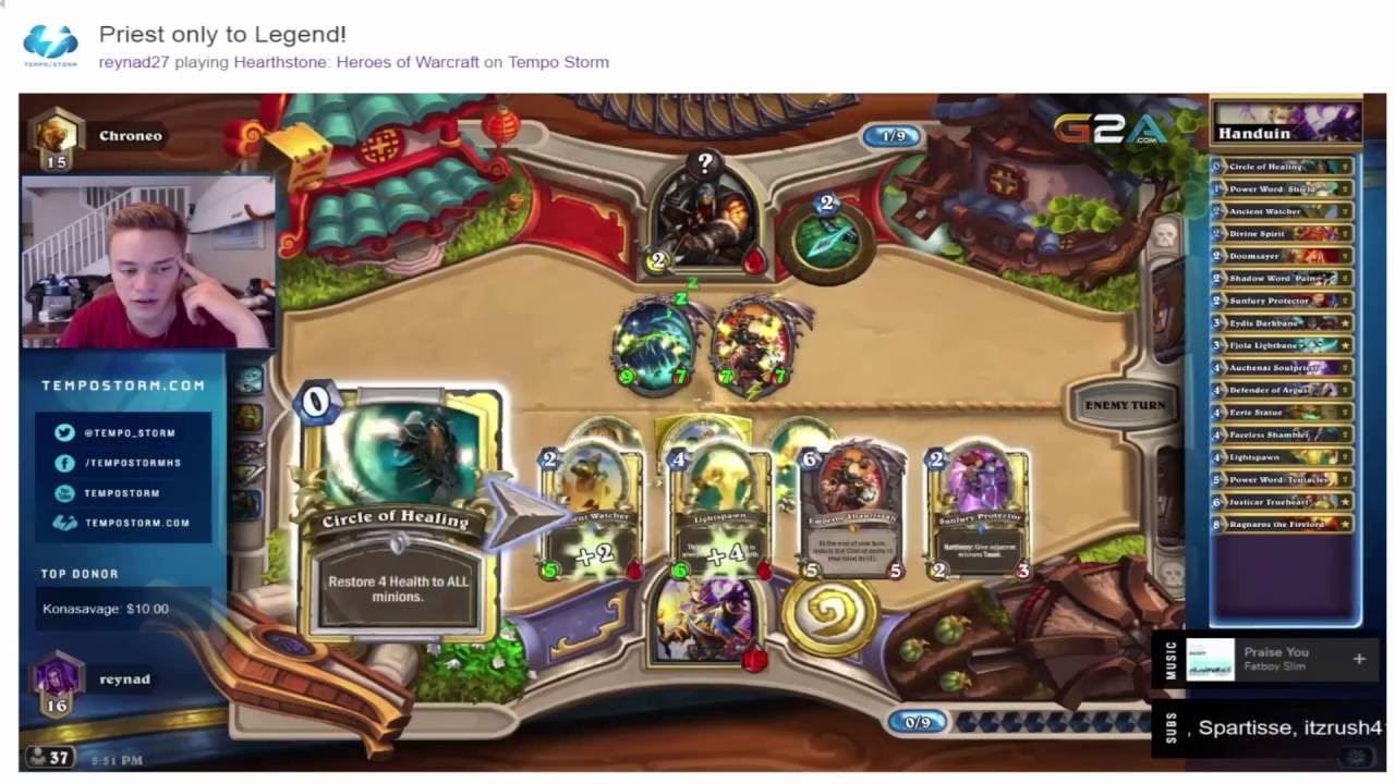 Reynoodle tries Handuin and gets Rng love from Yogg Hunter