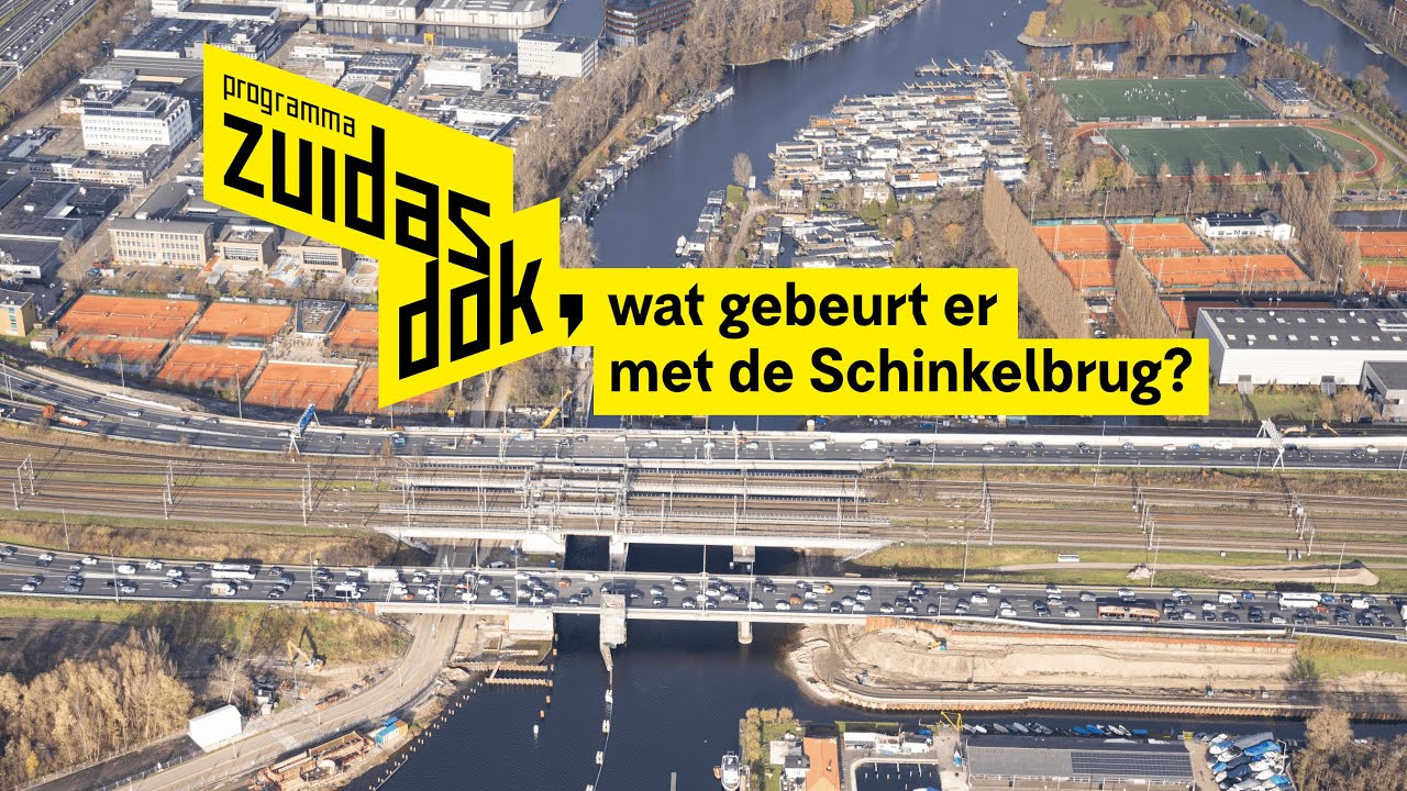 Zuidasdok -  Wat gebeurt er met de Schinkelbrug | #animation #zuidasdok #verkeersveiligheid