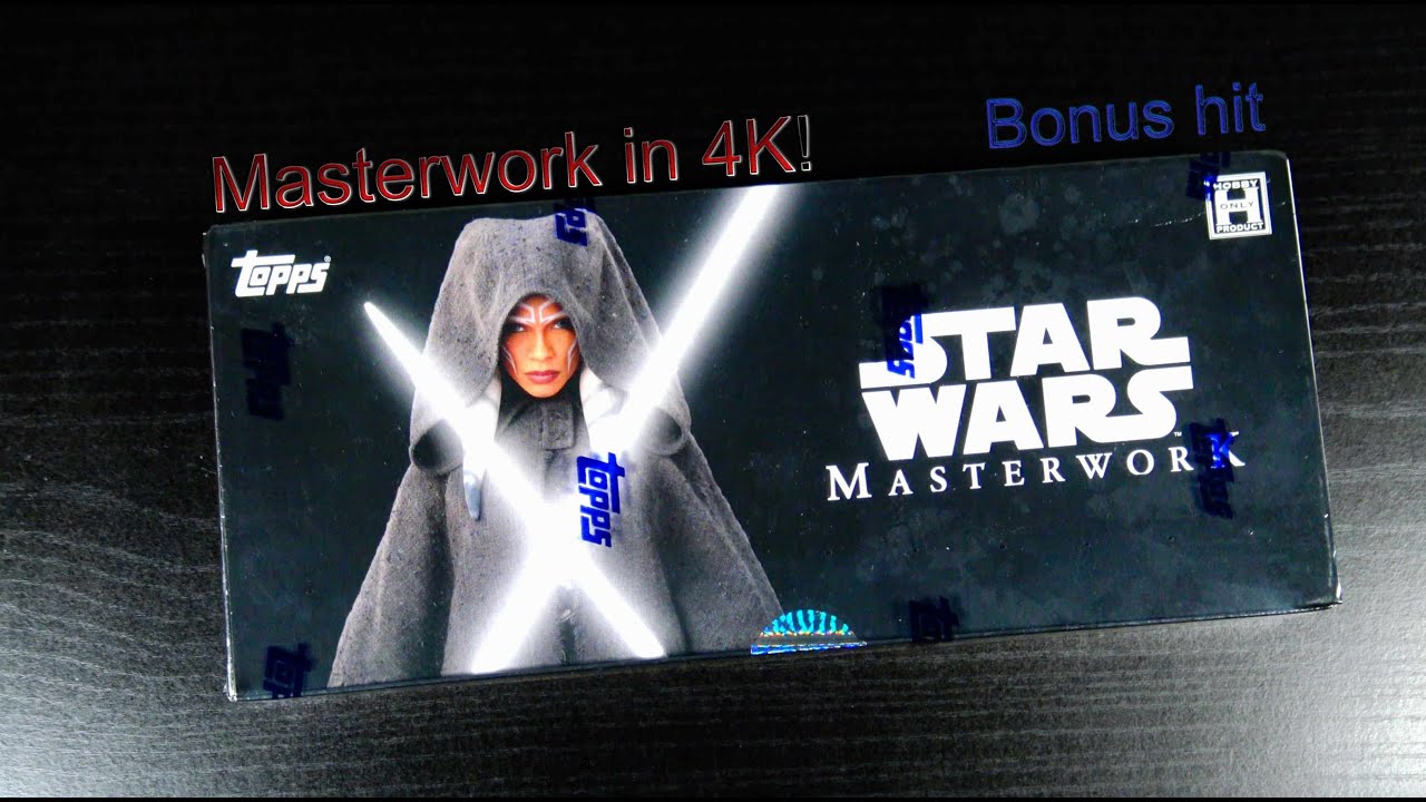 2022 TOPPS STAR WARS MASTERWORK IN 4K! | HOBBY BOX BREAK | CANVAS AUTO | RELIC