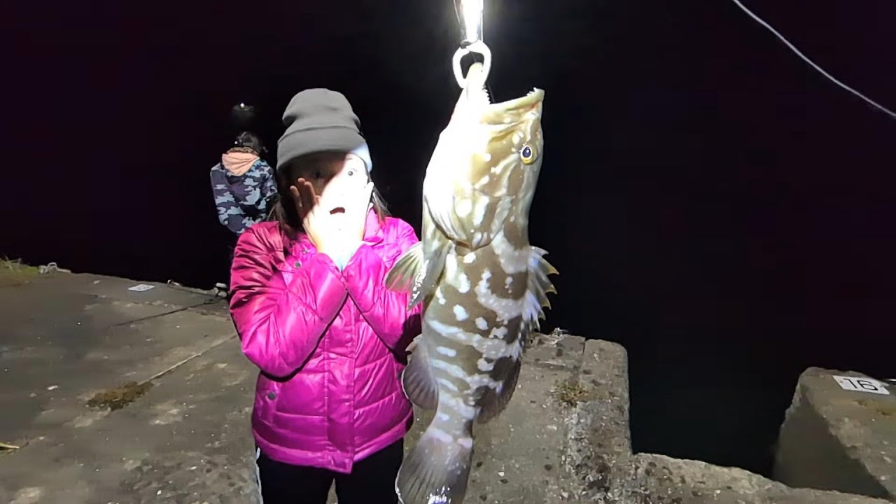 クエが簡単に釣れて釣れて